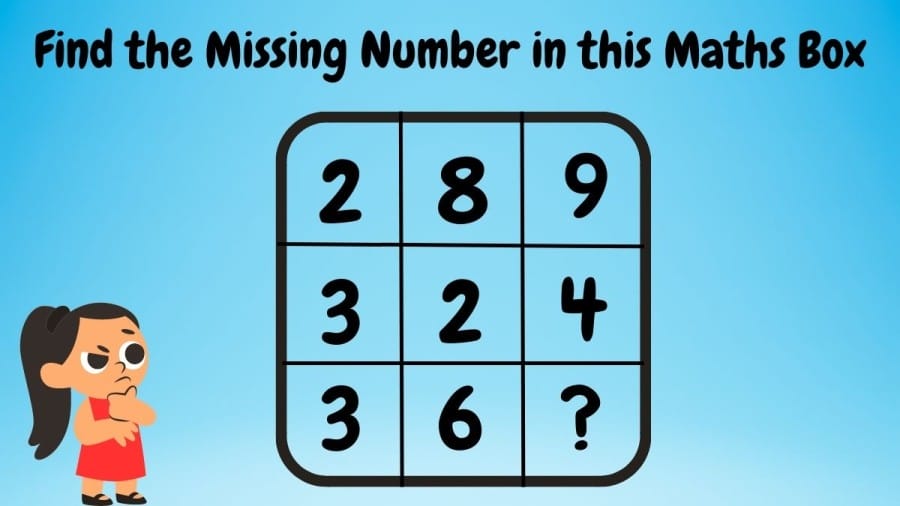 Brain Teaser: Find the Missing Number in this Maths Box