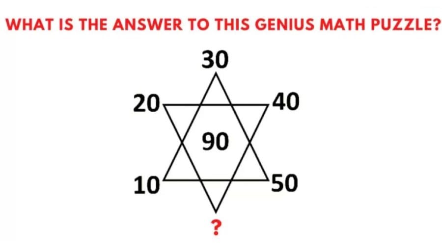 Brain Teaser: Find the missing number and solve this Genius Math Puzzle