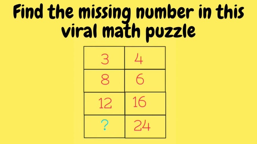 Brain Teaser: Find the missing number in this viral math puzzle