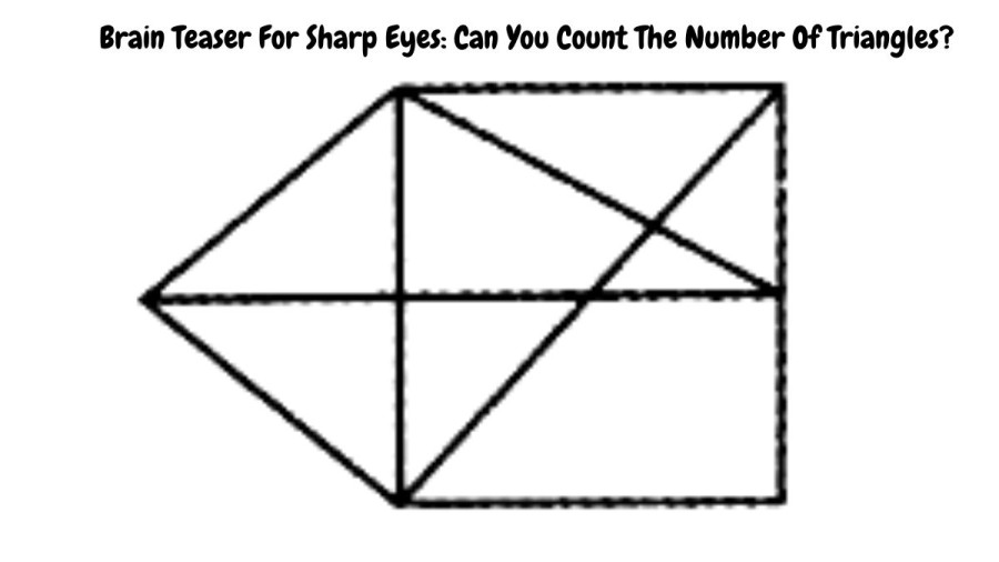 Brain Teaser For Sharp Eyes: Can You Count The Number Of Triangles?