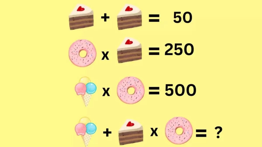 Brain Teaser IQ Test: Solve This Sweet Math Puzzle In Less Than 1 Minute
