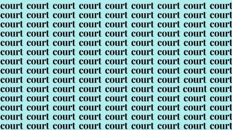 Brain Teaser: If You Have A Sharp Vision Find Count Among Court In 30 Secs