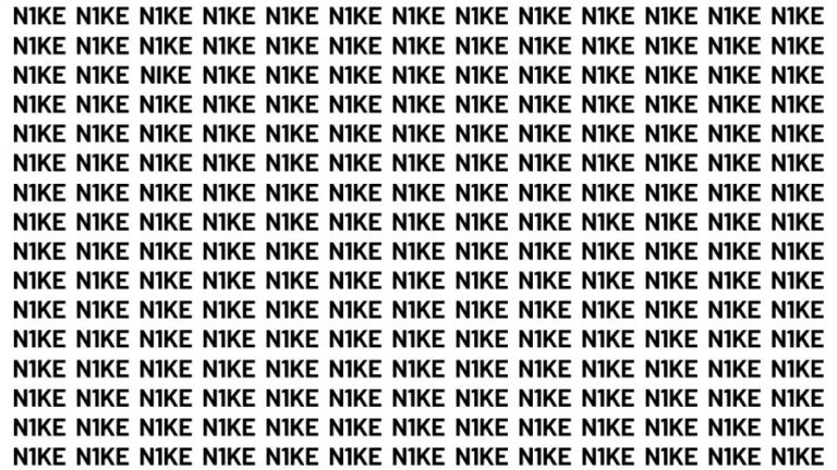 Brain Teaser: If You Have Eagle Eyes Can You Find Nike In 17 Secs