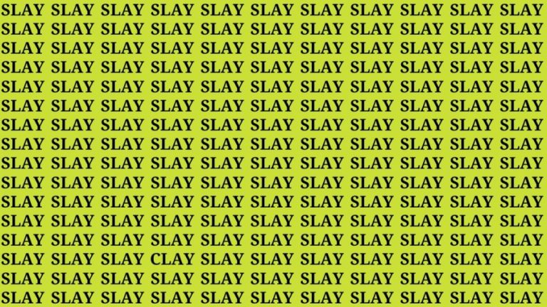 Brain Teaser: If You Have Sharp Eyes Find The Clay in 10 secs