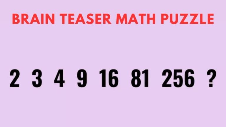 Brain Teaser Math Puzzle – 2, 3, 4, 9, 16, 81, 256? What should come next?