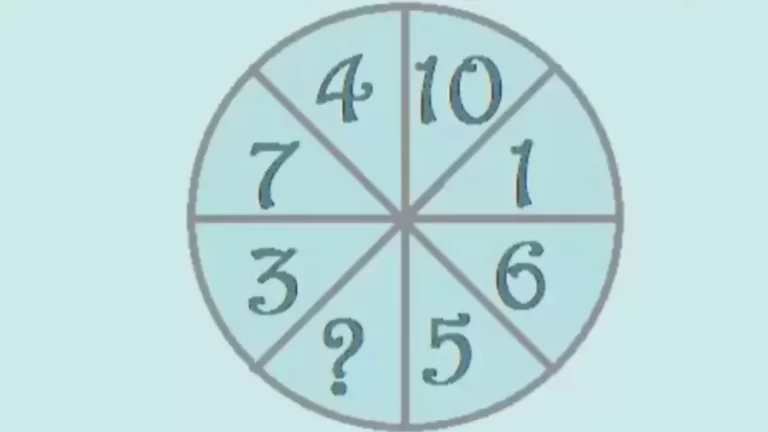 Brain Teaser Math Puzzle - Can You Find The Missing Number And Fill The Circle?