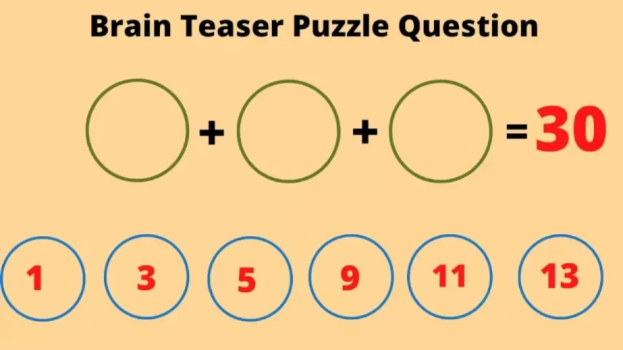 Brain Teaser Maths Puzzle: Can You Select 3 Balls And Get The Sum 30?