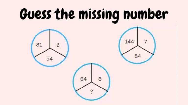 Brain Teaser Number Challenge – Guess the missing number