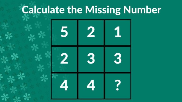 Brain Teaser: Only a Genius can Calculate the Missing Number