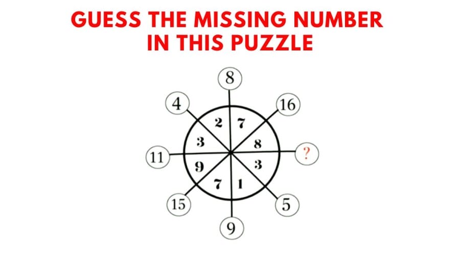 Brain Teaser only 1% can solve: Guess the missing number in this puzzle