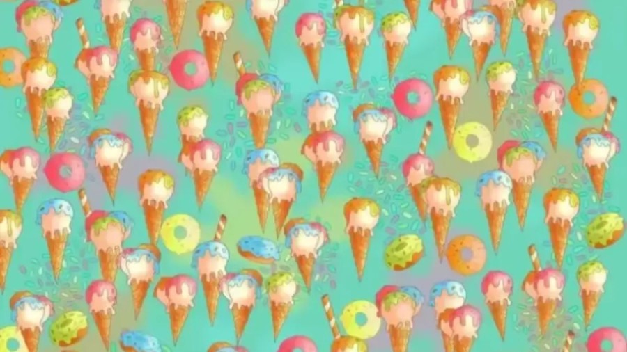 Can You Detect The Hidden Ball Among These Ice Creams Within 24 Seconds? Explanation And Solution To The Hidden Ball Optical Illusion