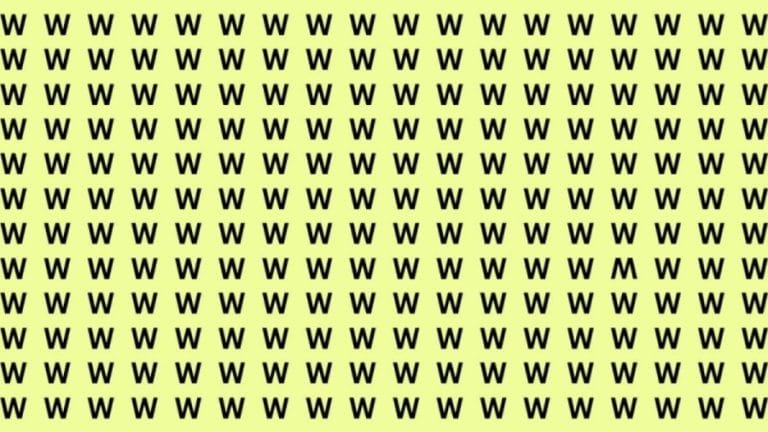 Can you find the Inverted ‘W’ in this Image within 18 Seconds? Explanation and Solution to the Optical Illusion