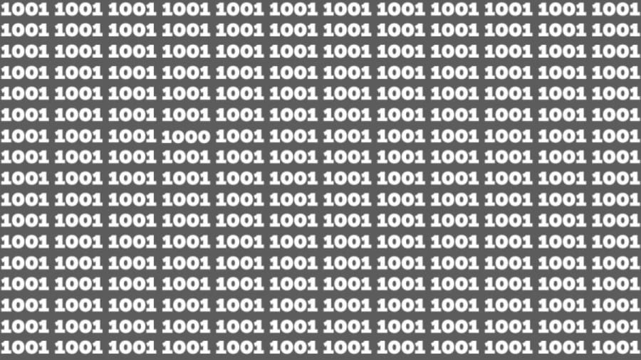 Observation Skills Test: Can you find the number 1000 among 1001 in 10 seconds?