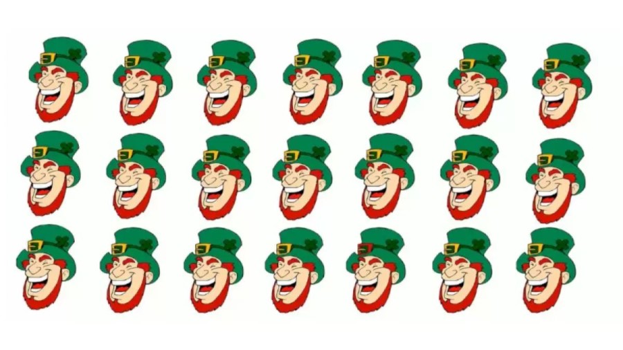 Optical Illusion Eye Test: One Of These Leprechauns Is Different From The Rest In The Image. Can You Find The Odd One Within 11 Seconds?
