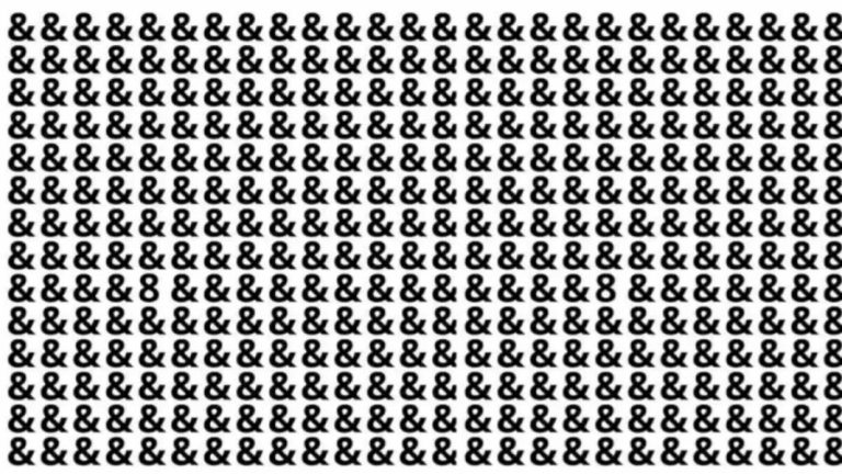 Optical Illusion Eye Test: Test You Eyes By Locating The Odd Symbol In This Image In Less Than 14 Seconds