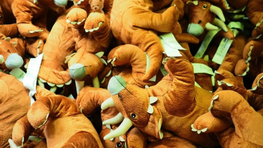 Optical Illusion Find And Seek: Within 13 Seconds, Can You Spot The Teddy Bear Among These Dinosaur Plush Toys?
