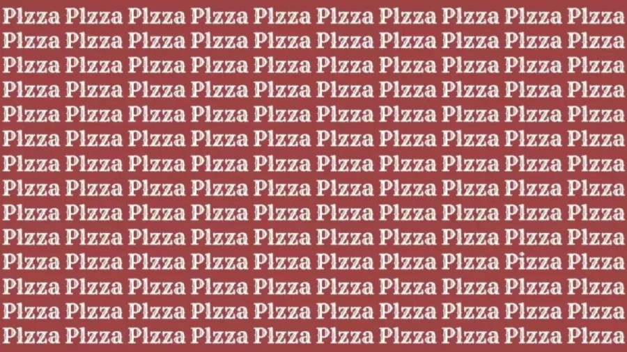 Optical Illusion: If You Have Eagle Eyes Locate Word Pizza In 22 Secs