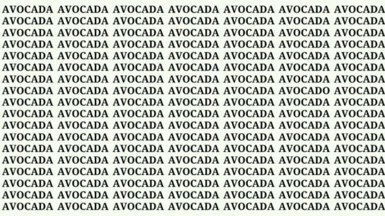 Optical Illusion: If you have Eagle Eyes find Avocado among Avocada in 20 Secs?