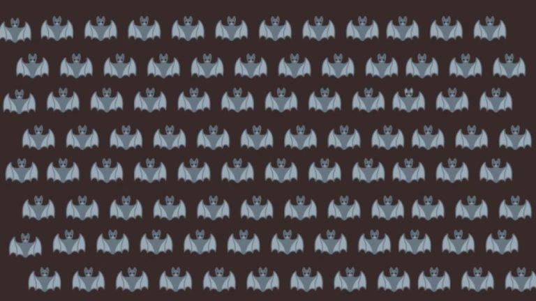 Optical Illusion To Test Your Brain! You Have 26 Seconds. Try To Identify The Different Bat. Your Time Starts Now!