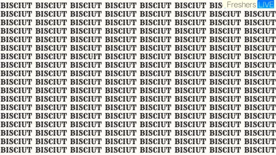 Brain Teaser: If You Have Eagle Eyes Find The Word Biscuit In 20 Secs