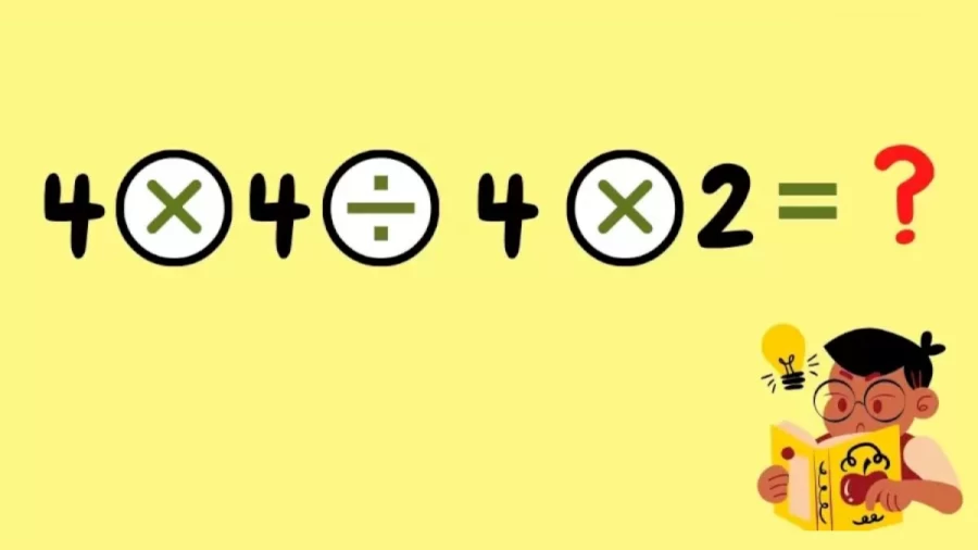 Brain Teaser: 4x4/4x2 Solve This Math Challenge