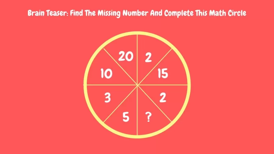 Brain Teaser: Find The Missing Number And Complete This Math Circle