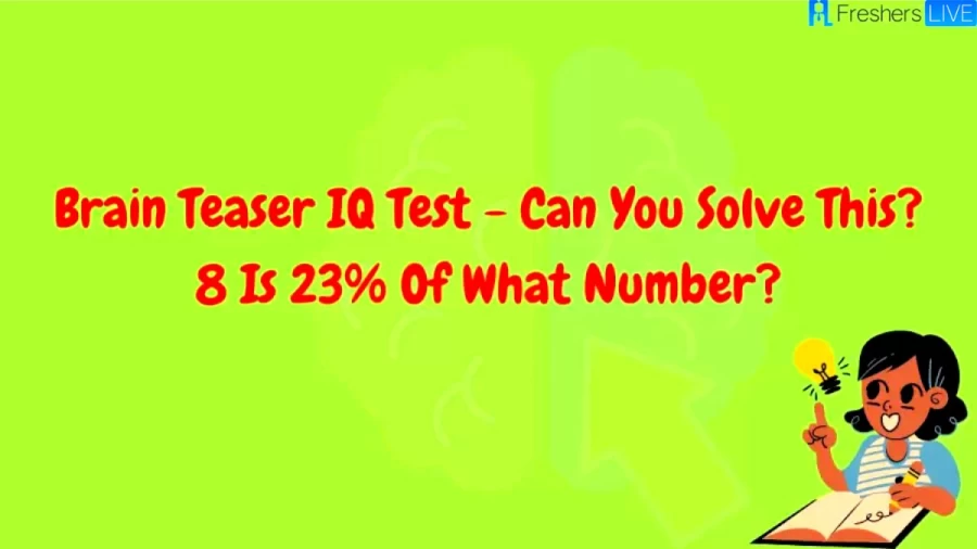 Brain Teaser IQ Test: Can You Solve This?
