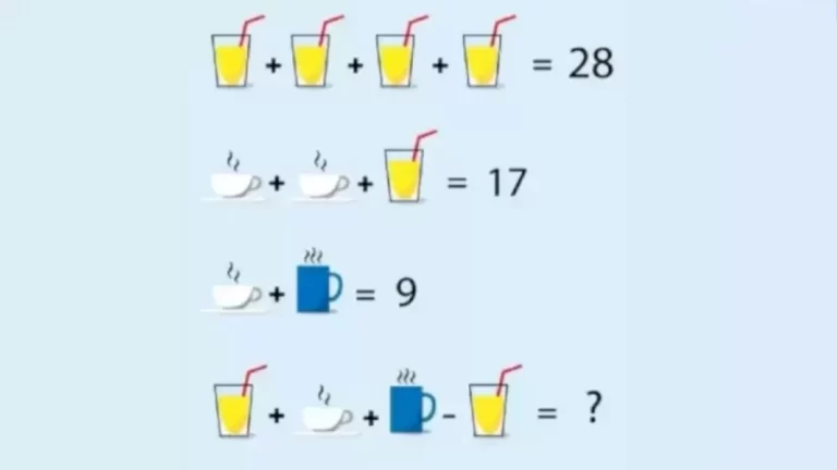 Brain Teaser To Test Your IQ - Can You Solve This Tricky Math Puzzle?