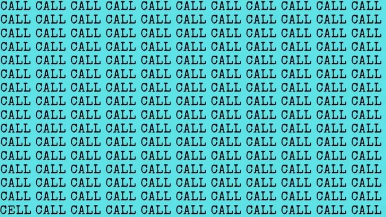 Brain Test: If You Have Hawk Eyes Find Cell Among Call In 20 Secs