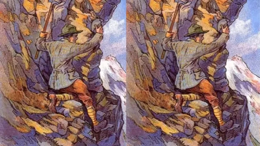 Can You Find The Hidden Guide To This Mountaineer In The Image Within 10 Seconds? Explanation And Solution To The Hidden Guide Optical Illusion