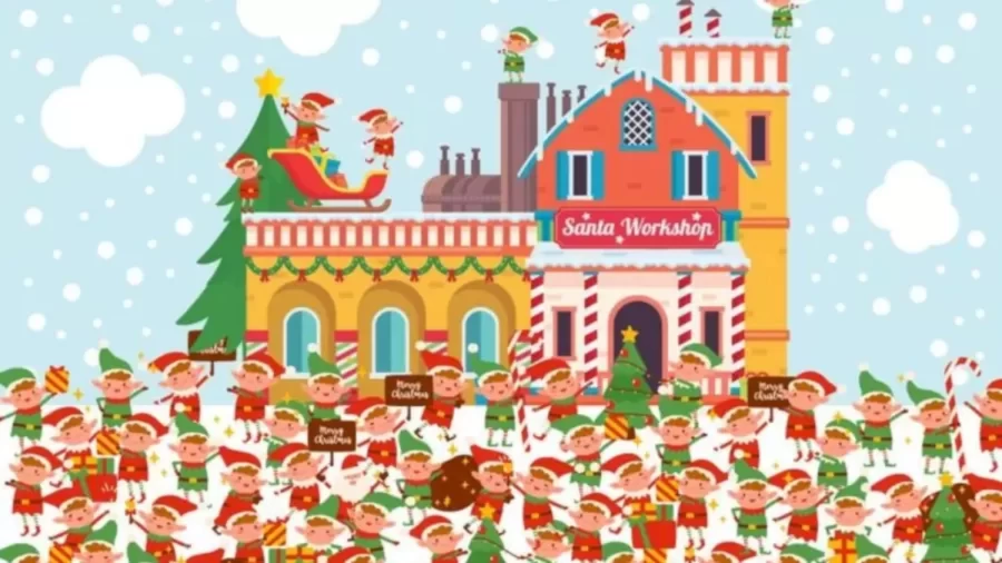 Optical Illusion Brain Test: Within 18 Seconds, Find The Hidden Santa In This Image