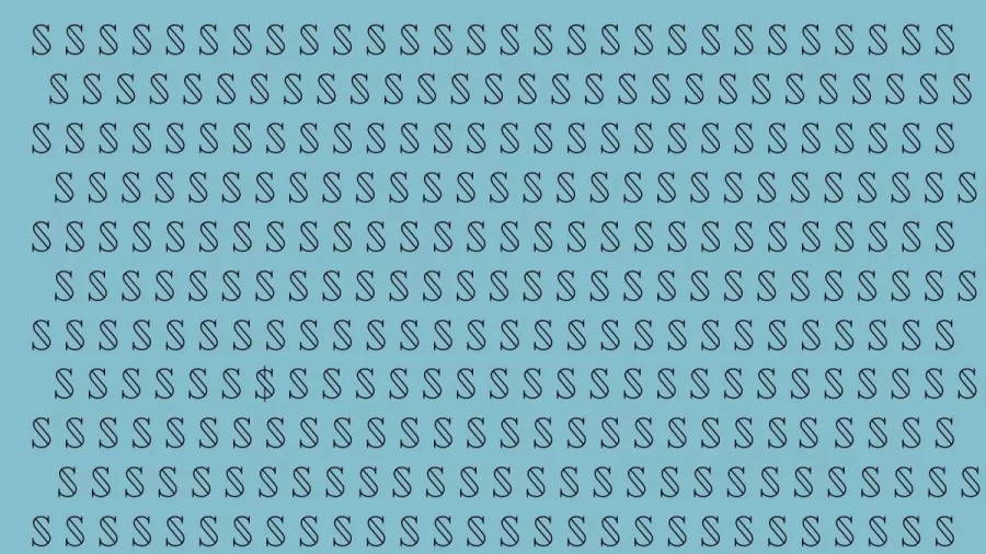 Optical Illusion: Can You Find $ Among The S In 20 Secs? Explanation And Solution To The Optical Illusion
