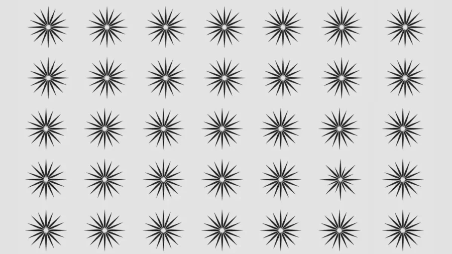Optical Illusion Challenge: One Of The Stars Is Different From The Others. Can You Spot It Within 16 Seconds?
