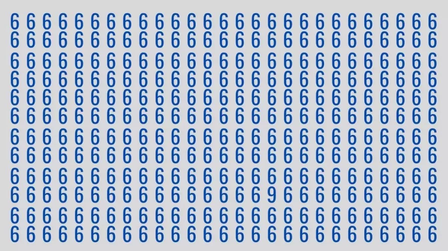 Optical Illusion Eye Test: You Have Hawkeyes If You Locate The 9 Among These 6s Within 22 Seconds