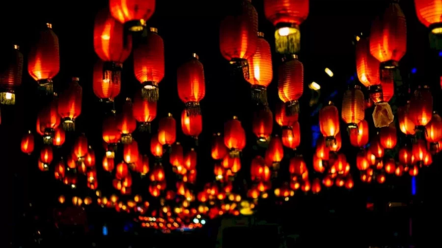 Optical Illusion Visual Test: Do You See The Bat Among These Hanging Paper Lanterns?