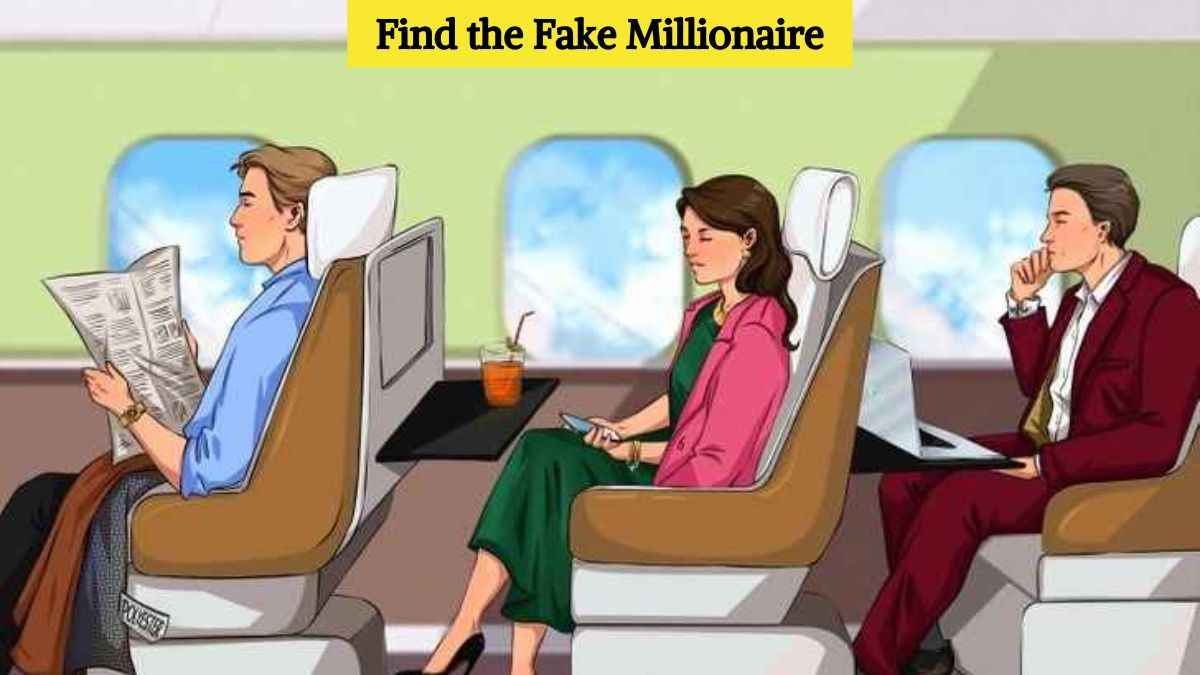 Brain Teaser IQ Test: You have high IQ if you can find the fake millionaire in 5 seconds!