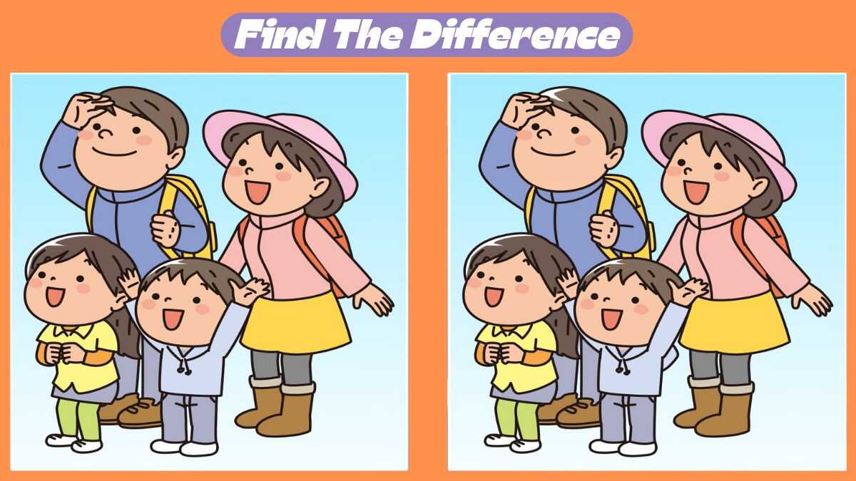 Find 3 Differences In 31 Seconds In This Family Outing Scene
