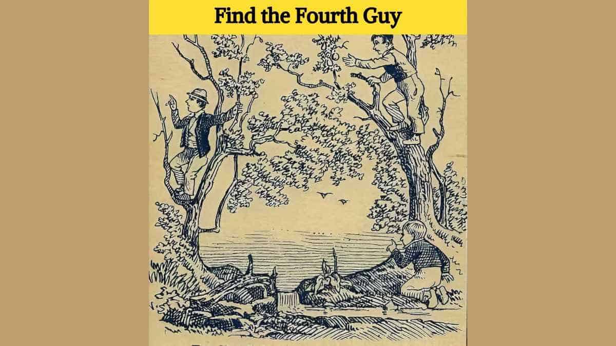 Only 2% of sharp minds can spot the fourth person in the picture in 5 seconds!