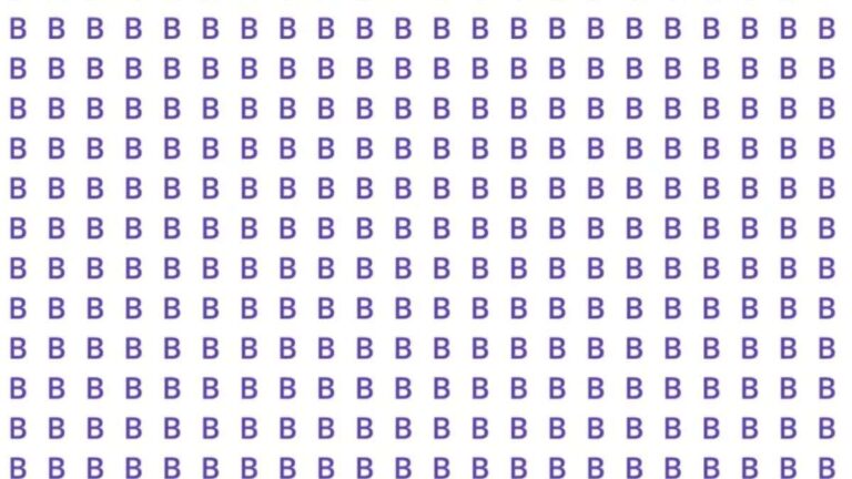 Optical Illusion IQ Test: Only 1% With Super Sharp Vision Can Spot The Number Hidden Among 'B's In 8 Seconds!