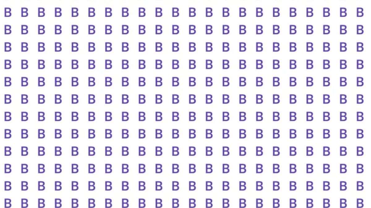 Optical Illusion IQ Test: Only 1% With Super Sharp Vision Can Spot The Number Hidden Among 'B's In 8 Seconds!