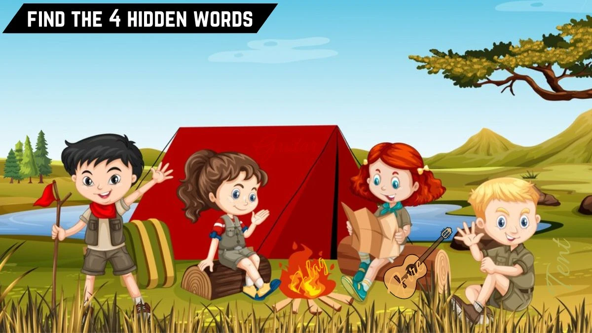 Puzzle IQ Test: Only 2 out of 10 can find the 4 hidden words in this picnic image in 12 secs