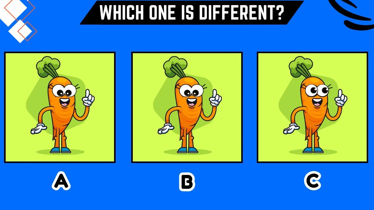 Observation Brain Challenge: Only People with Hawk Eyes Can Spot the Different One in this Carrot Image in 6 Secs