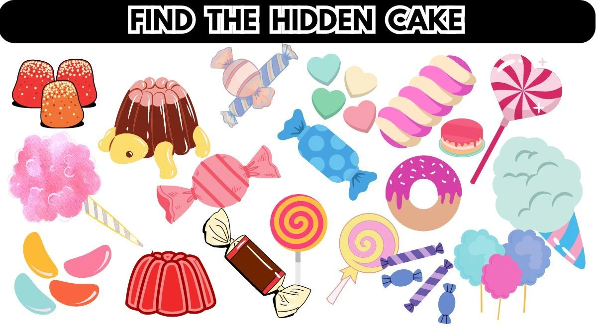 Seek and Find Puzzle: Only 10% of people can spot the Hidden Cake in 6 seconds