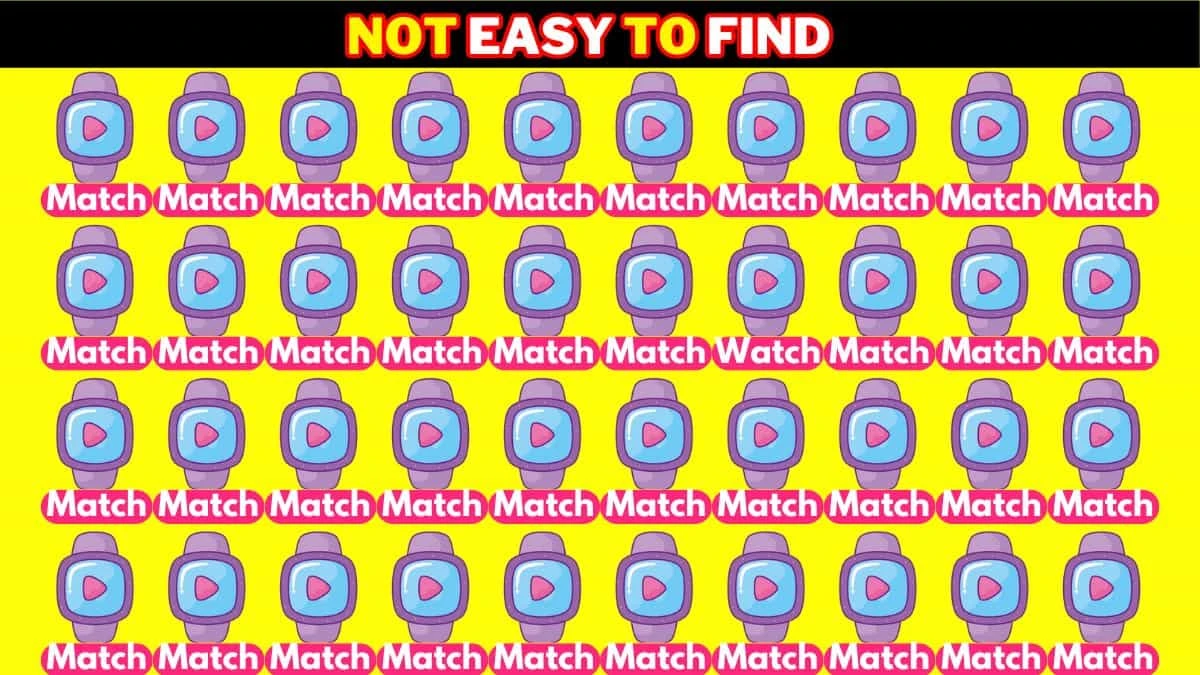 Optical Illusion Visual Test: Only Sharp Eyes Can Spot the Word Watch among Match in 7 Secs