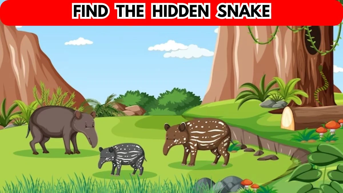 Brain Teaser For IQ Test: Only Eagle Eyes Can Spot the Hidden Snake in 9 Secs