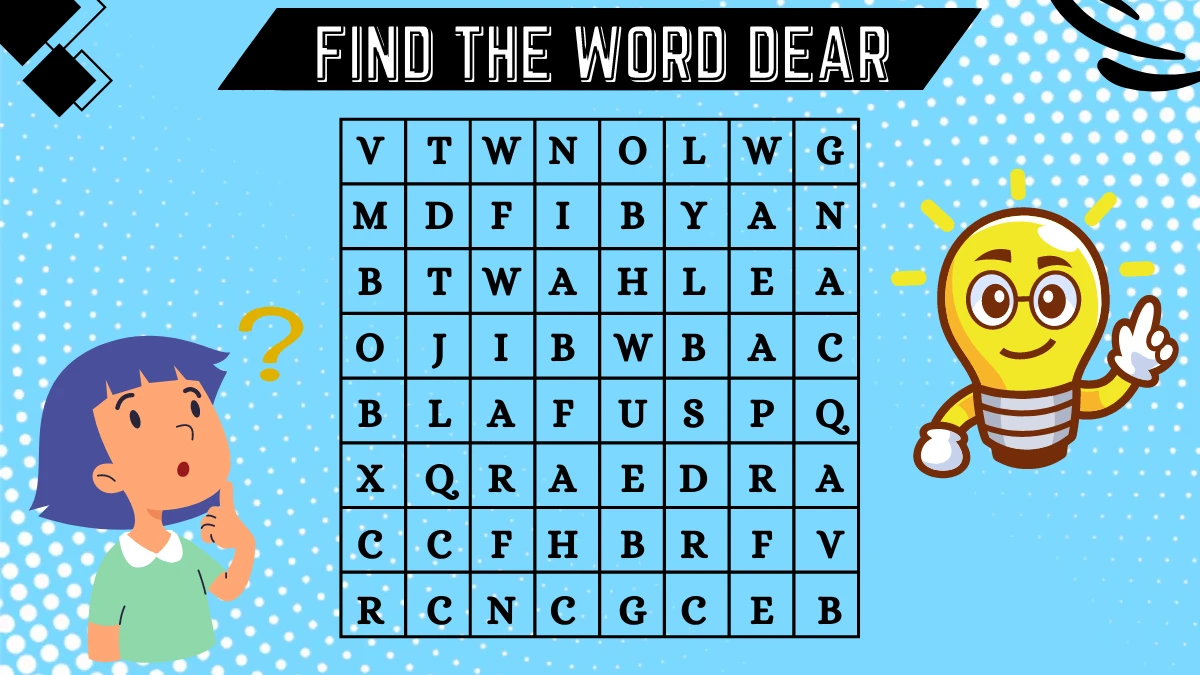 Brain Teaser Speed Test: Only the most attentive eyes can spot the word Dear in 10 Secs