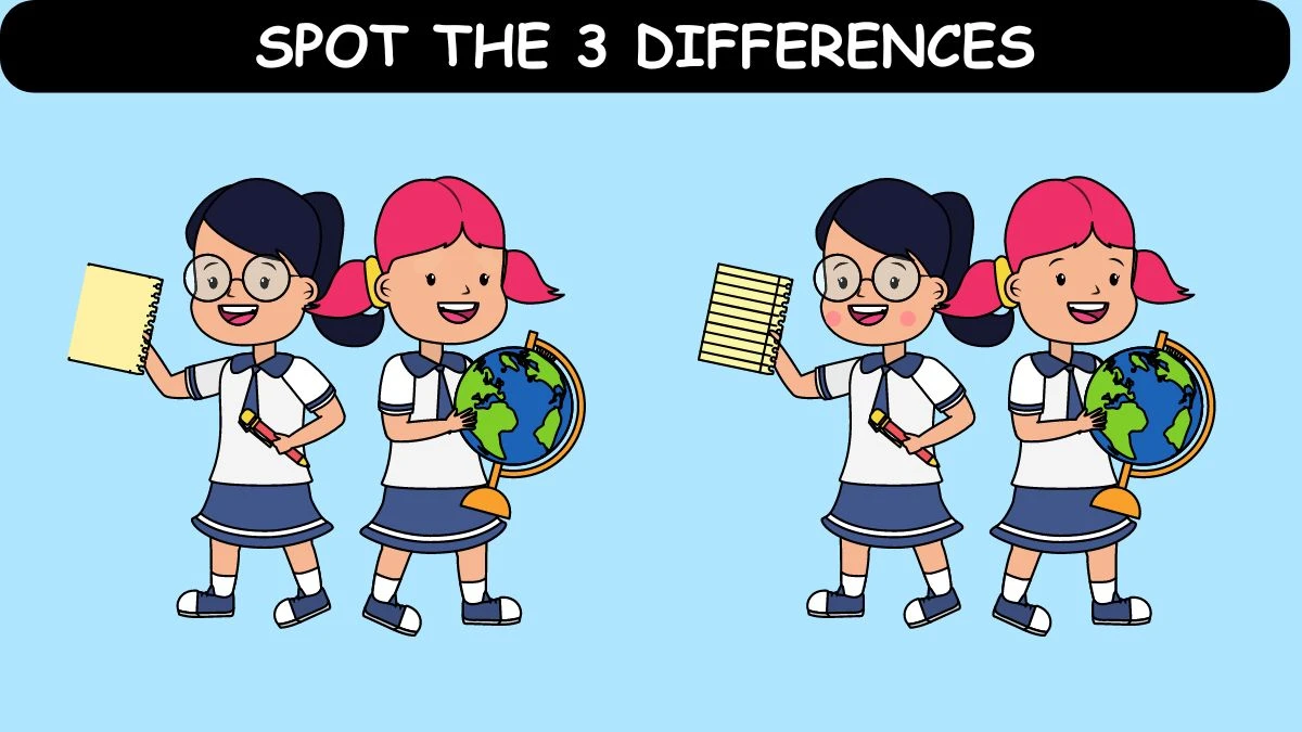 Brain Teaser Spot the Difference Picture Puzzle: Try to Find 3 Differences in 15 Secs