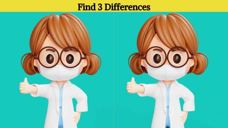 Find 3 differences between the nurse pictures in 10 seconds!