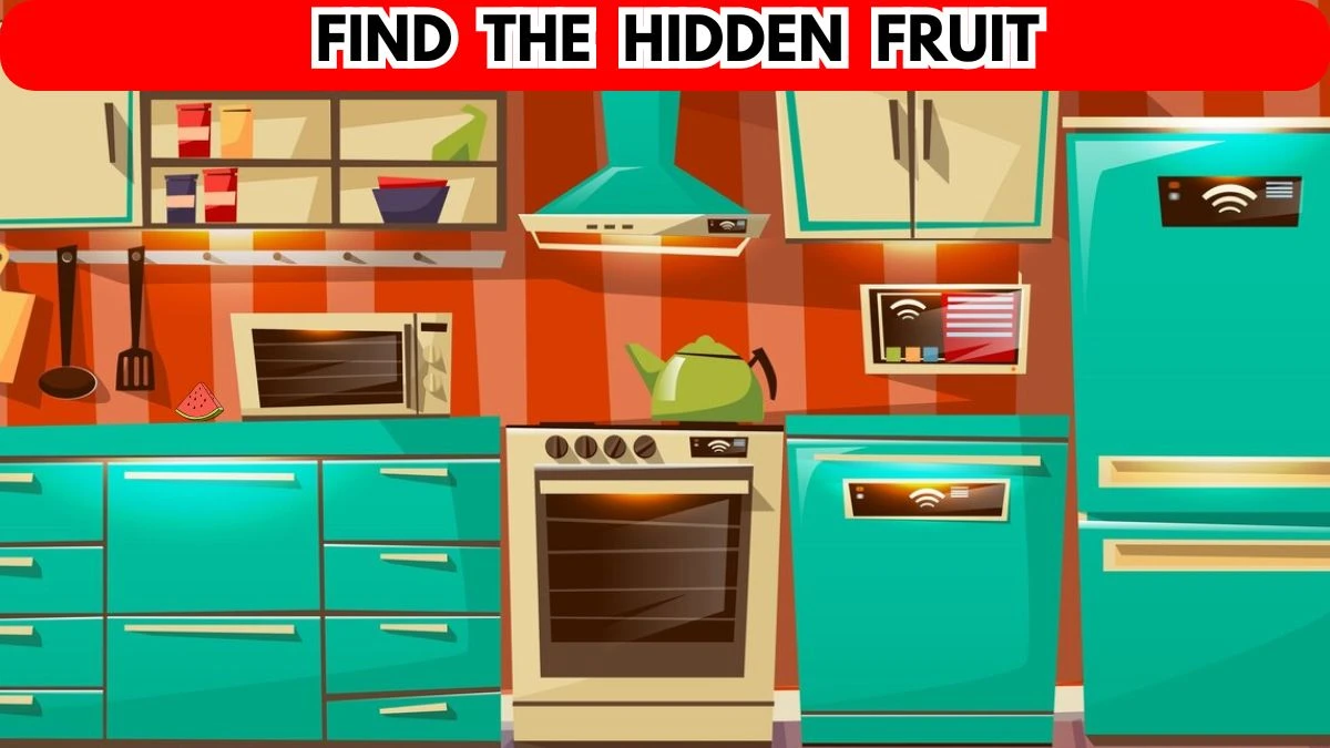Genius IQ Test: Only 1% of Genius can spot the Hidden Fruit in this Image in 8 Secs