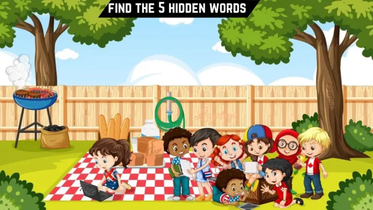 Genius IQ Test: Only the most attentive eyes can spot the 5 hidden words in this Picnic image in 10 secs